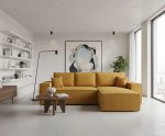 Γωνιακός καναπές Malaga mini I-Moustardi-Δεξιά - Image 5