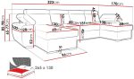 Γωνιακός Καναπές Plaza U-Εκρού - Image 3