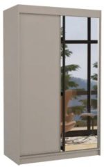 Ντουλάπα Catania 120 συρόμενη-Γκρεζ