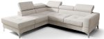 Γωνιακός καναπές Soreko Plus-Εκρού-Αριστερή