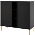 Μπουφές Siera 2F Shelf-Μαύρο