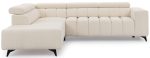 Γωνιακός Καναπές Castello L-Εκρού Ανοικτό-Αριστερή