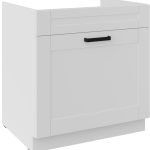 Επιδαπέδιο ντουλάπι Nelor 80 ZL 1S BB-Λευκό