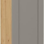 Κρεμαστό ντουλάπι Nelor 50 G 90 1F-Γκρι σπέσιαλ - Φυσικό