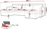 Γωνιακός Καναπές Barcelo U-Καφέ - Image 3