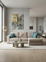 Γωνιακός καναπές Lina-Mpez Anoixto-245 x 150 εκ.-Με Μπαούλο - Image 6