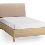 Επενδυμένο κρεβάτι Wellys I-Καφέ-120 x 200