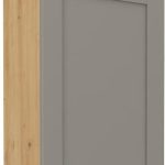 Κρεμαστό ντουλάπι Nelor 60 G 90 1F-Γκρι σπέσιαλ - Φυσικό