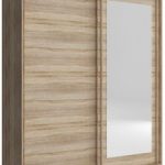 Ντουλάπα συρόμενη Bellamy-200 x 62 x 214 εκ.-Φυσικό