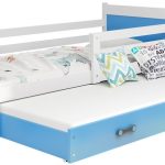 Κρεβάτι Riccon II-Λευκό - Μπλε-200 x 90