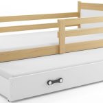 Κρεβάτι Riccon II-Φυσικό - Λευκό-200 x 90