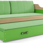 Καναπές - κρεβάτι David-Φυσικό - Πράσινο-200 x 90