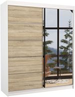 Ντουλάπα Morte 180 συρόμενη-Leuko - Drus