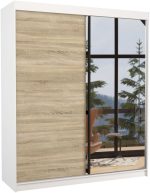 Ντουλάπα Vissal 180 συρόμενη-Leuko - Drus