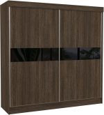 Ντουλάπα Alamos 200 συρόμενη-Fusiko-Mavro