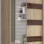 Ντουλάπα Bissom 120 συρόμενη-Drus-Kafe