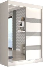 Ντουλάπα Bissom 150 συρόμενη-Leuko-Gkri