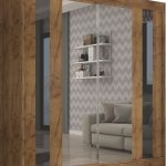 Ντουλάπα Nabi 200 συρόμενη-Fusiko-Mavro