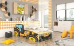 Παιδικό Κρεβάτι Agrotruck-140 x 70-Kitrino - Image 2