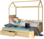 Παιδικό Κρεβάτι Umea-180 x 80-Χωρίς προστατευτικό-Drus anoixto