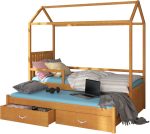 Παιδικό Κρεβάτι Umea-200 x 90-Με προστατευτικό-Fusiko