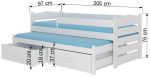 Παιδικό Κρεβάτι Camaro-200 x 90-Με προστατευτικό-Leuko - Image 3