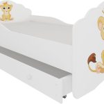 Παιδικό Κρεβάτι Leomari-140 x 70-Χωρίς προστατευτικό-Leuko-Kitrino