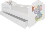 Παιδικό Κρεβάτι Leomari-160 x 80-Με προστατευτικό-Leuko-Gkri