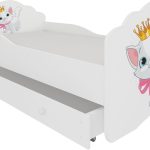 Παιδικό Κρεβάτι Leomari-160 x 80-Χωρίς προστατευτικό-Leuko-Gkri anoixto