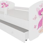 Παιδικό Κρεβάτι Belossi-140 x 70-Με προστατευτικό-Leuko-Roz