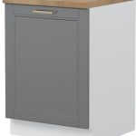 Επιδαπέδιο ντουλάπι Tahoma R-60-1K-Γραφίτης