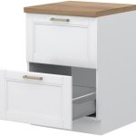 Επιδαπέδιο ντουλάπι Tahoma R-60-2MBOX-Λευκό ματ