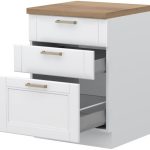 Επιδαπέδιο ντουλάπι Tahoma R-60-3MBOX-Λευκό ματ