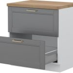 Επιδαπέδιο ντουλάπι Tahoma R-80-2MBOX-Γραφίτης
