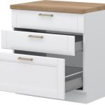 Επιδαπέδιο ντουλάπι Tahoma R-80-3MBOX-Λευκό ματ