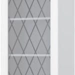 Ντουλάπι κρεμαστό Tahoma V9-60-1KS με βιτρίνα-Λευκό ματ