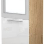 Επιδαπέδιο ντουλάπι φούρνου ψηλό Raval K14-60-1KR-Φυσικό - Λευκό γυαλιστερό