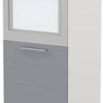Επιδαπέδιο ντουλάπι φούρνου ψηλό Hudson K14-60-1KR-Λευκό - Γκρι