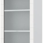 Ντουλάπι κρεμαστό Hudson V9-60-1KS με βιτρίνα-Λευκό - Λευκό γυαλιστερό