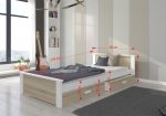 Παιδικό Κρεβάτι Avanta-180 x 80-Leuko - Gkri anoixto - Image 3