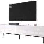 Έπιπλο τηλεόρασης Slide-Leuko-Mauro-Μήκος: 200 εκ.