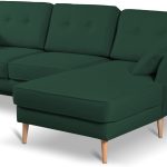 Γωνιακός καναπές Candela-Prasino-Αριστερή