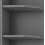 Κρεμαστό ντουλάπι με ράφια Melo 30 G-72 ZAK-Herringbone