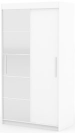 Ντουλάπα Zaist 120 συρόμενη-Leuko