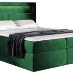 Επενδυμένο κρεβάτι Aspen-Prasino-200 x 200