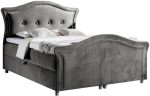 Επενδυμένο κρεβάτι Bedran Lux-Gkri-160 x 200