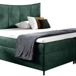 Επενδυμένο κρεβάτι Bergamo-Prasino-180 x 200