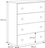 Συρταριέρα Elsa-Leuko-Roz - Image 4