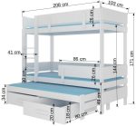 Κουκέτα Kiruna-Leuko-Anthraki-200 x 90 - Image 3