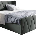 Επενδυμένο κρεβάτι Aldo Lux-Gkri-200 x 200